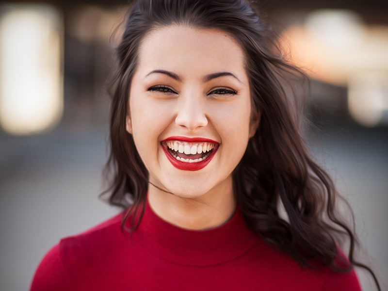 Sourire confiant